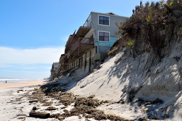 coastal erosion example